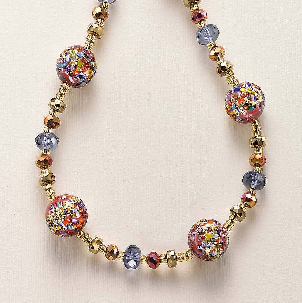 Masquerade Ball Murano Necklace