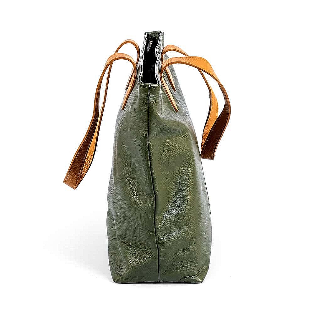 Olive Grove Leather Tote Bag