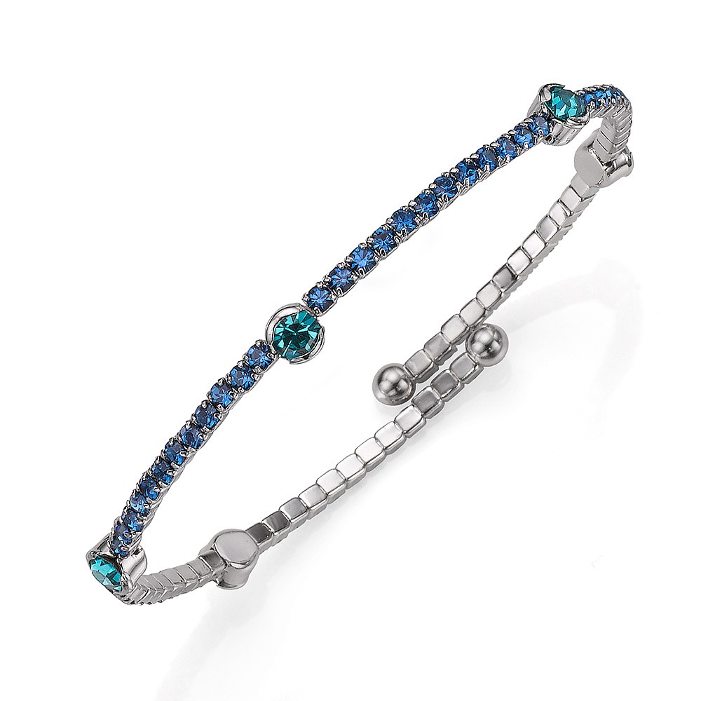 Indicolite Bold Embrace Crystal Bracelet Bold Crystal Jewellery Pia