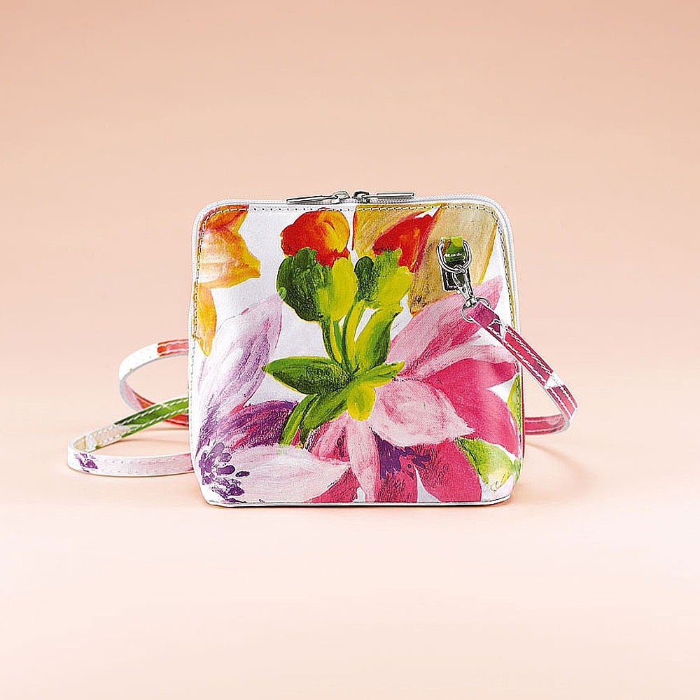 Flourishing Flora Leather Bag