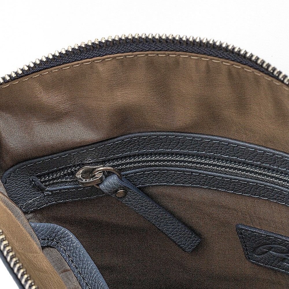 Horizons Blue Leather Cross-Body Bag