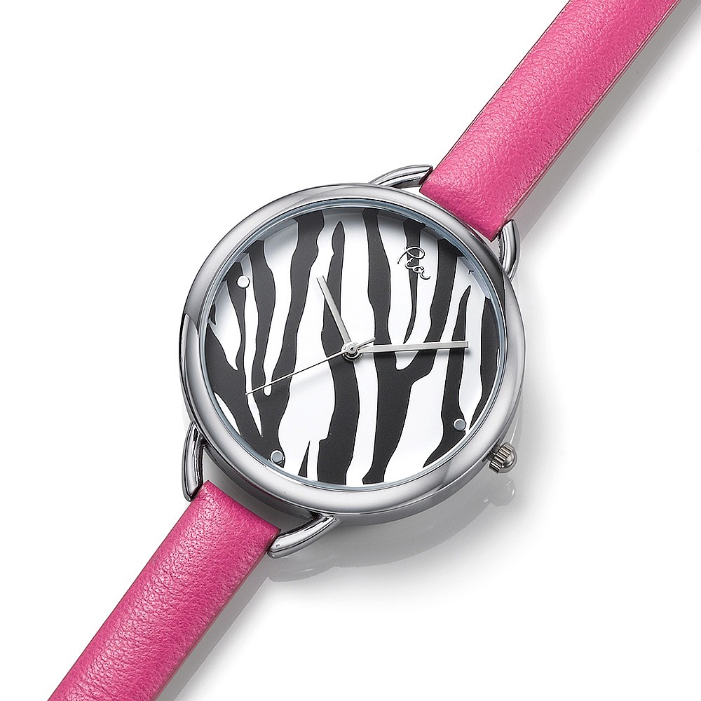 Stripes Ahead Leather Watch