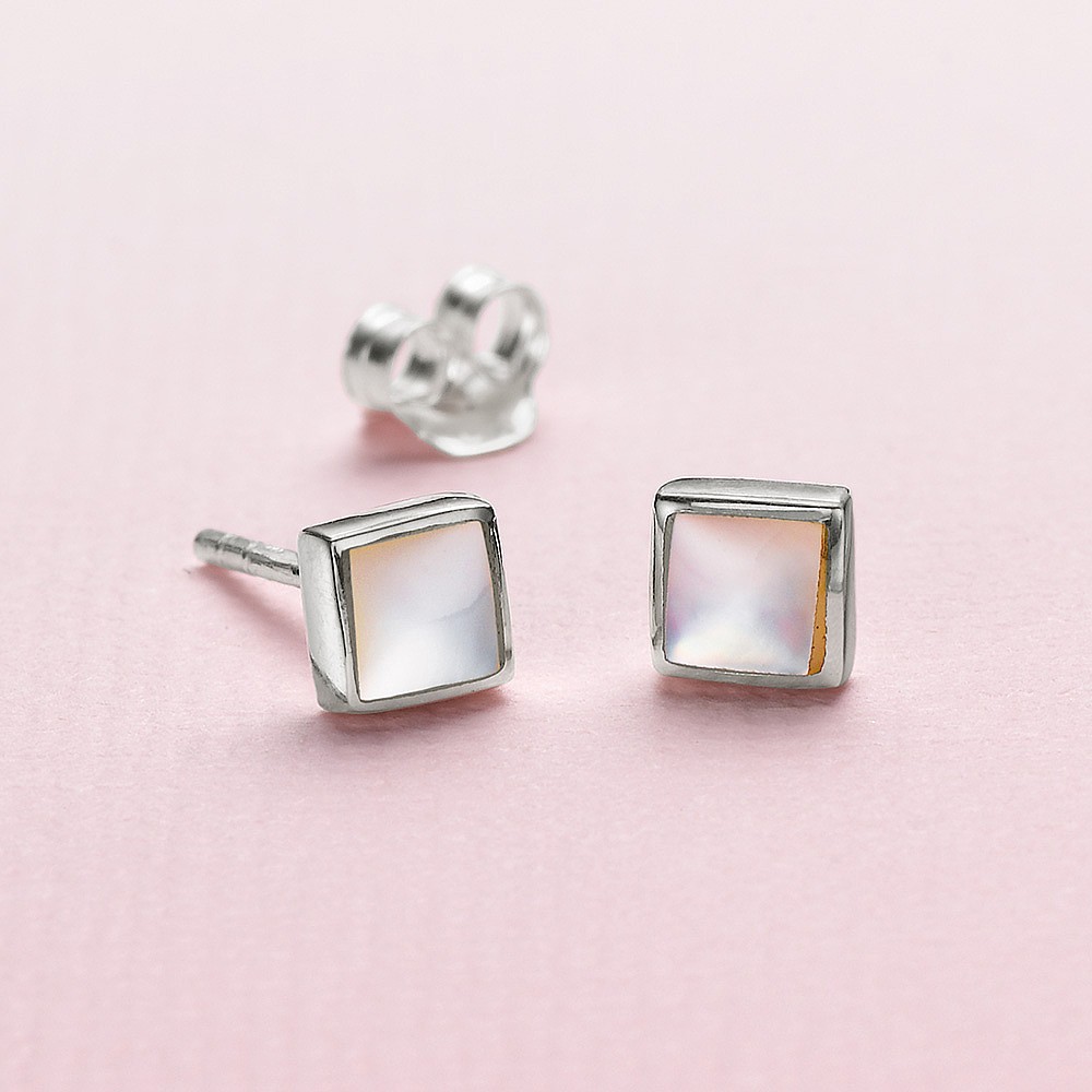 Shine On Mother-of-pearl Stud Earrings