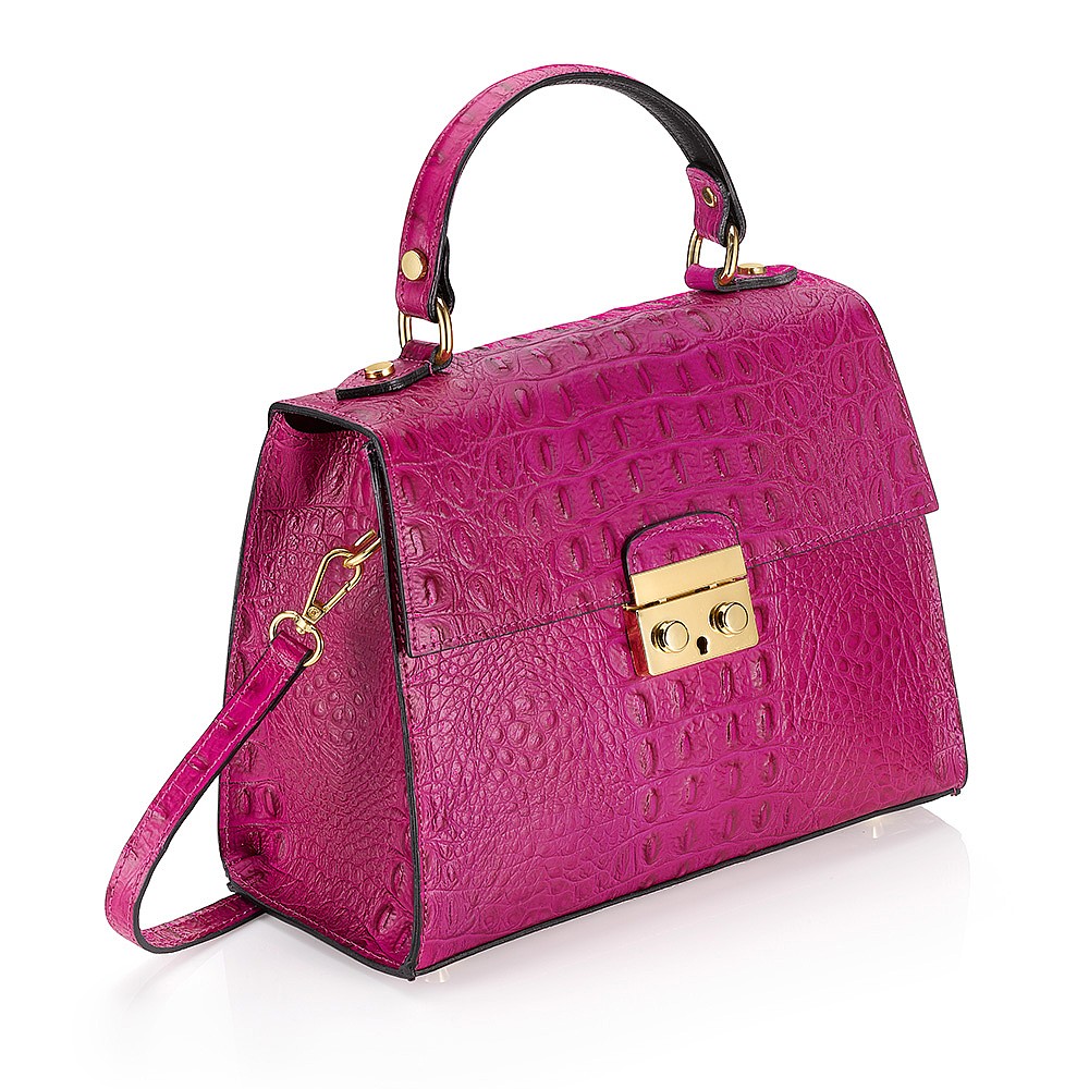 Fuchsia Fantasia Leather Bag | Leather Bags & Purses | Pia Jewellery