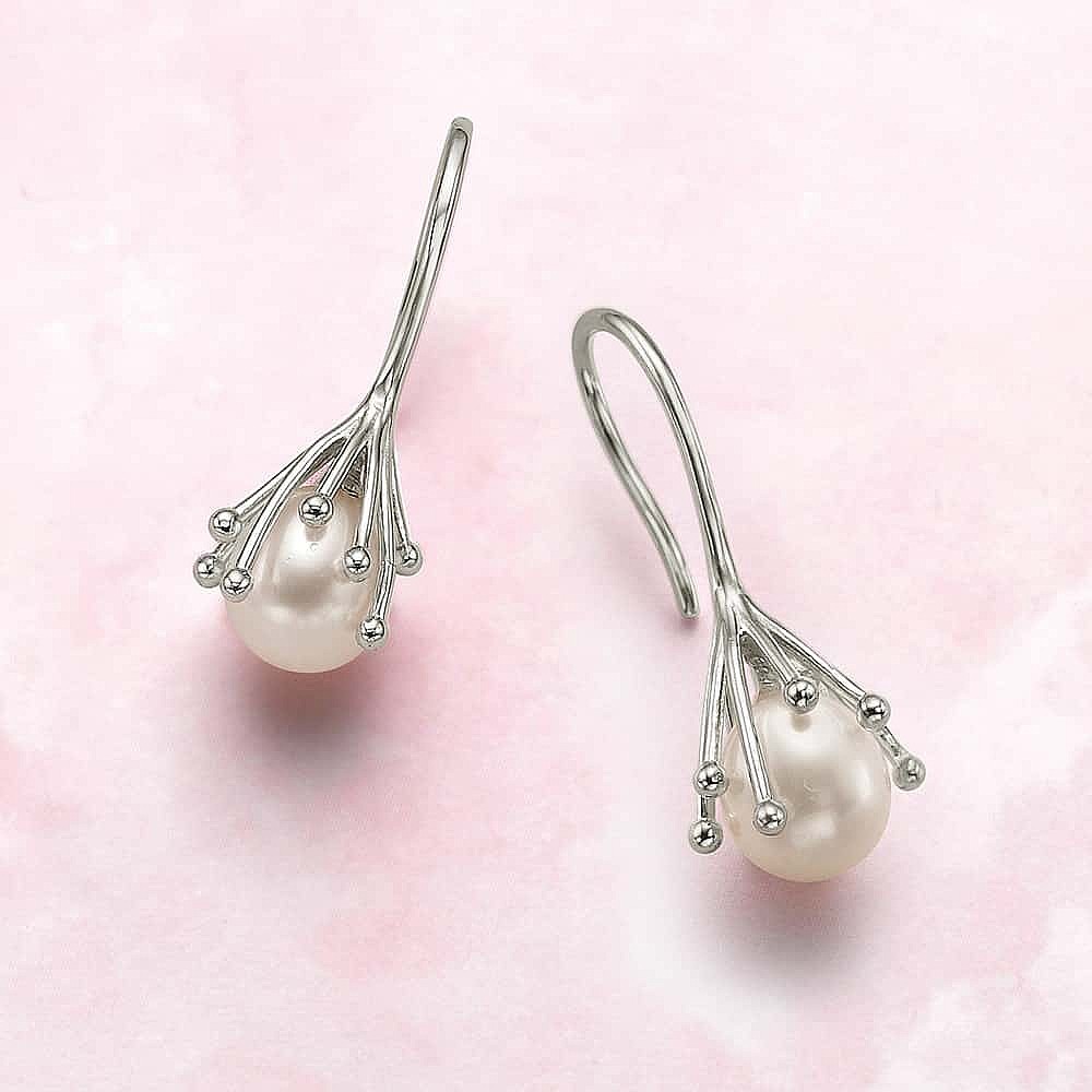 Wisdom in Bloom Pearl Earrings