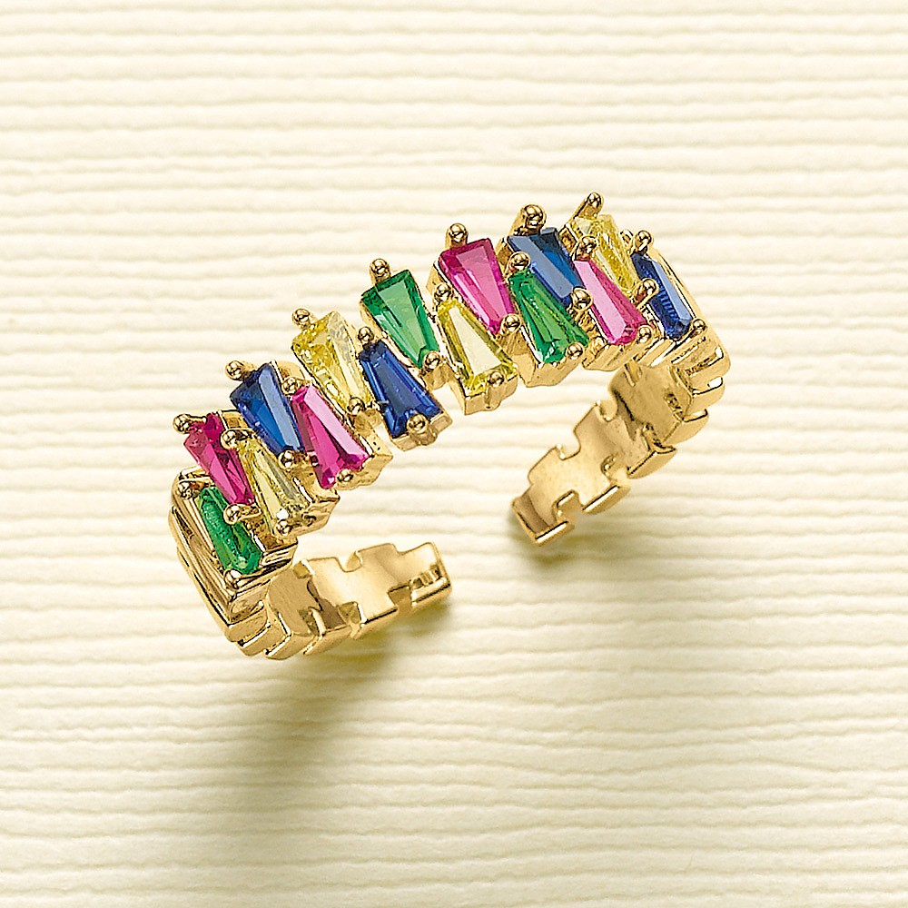 Rainbow Radiance Crystal Ring