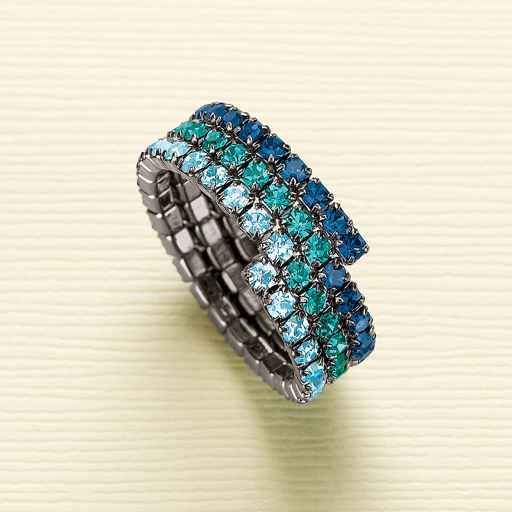 The Beauty of Blue Crystal Ring