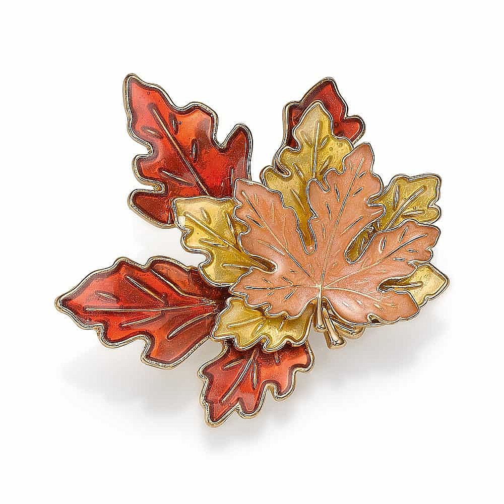 Leaf brooch sales
