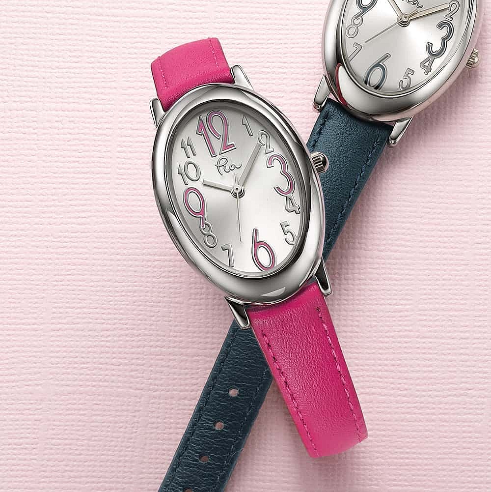 Flawless in Fuchsia Leather Watch