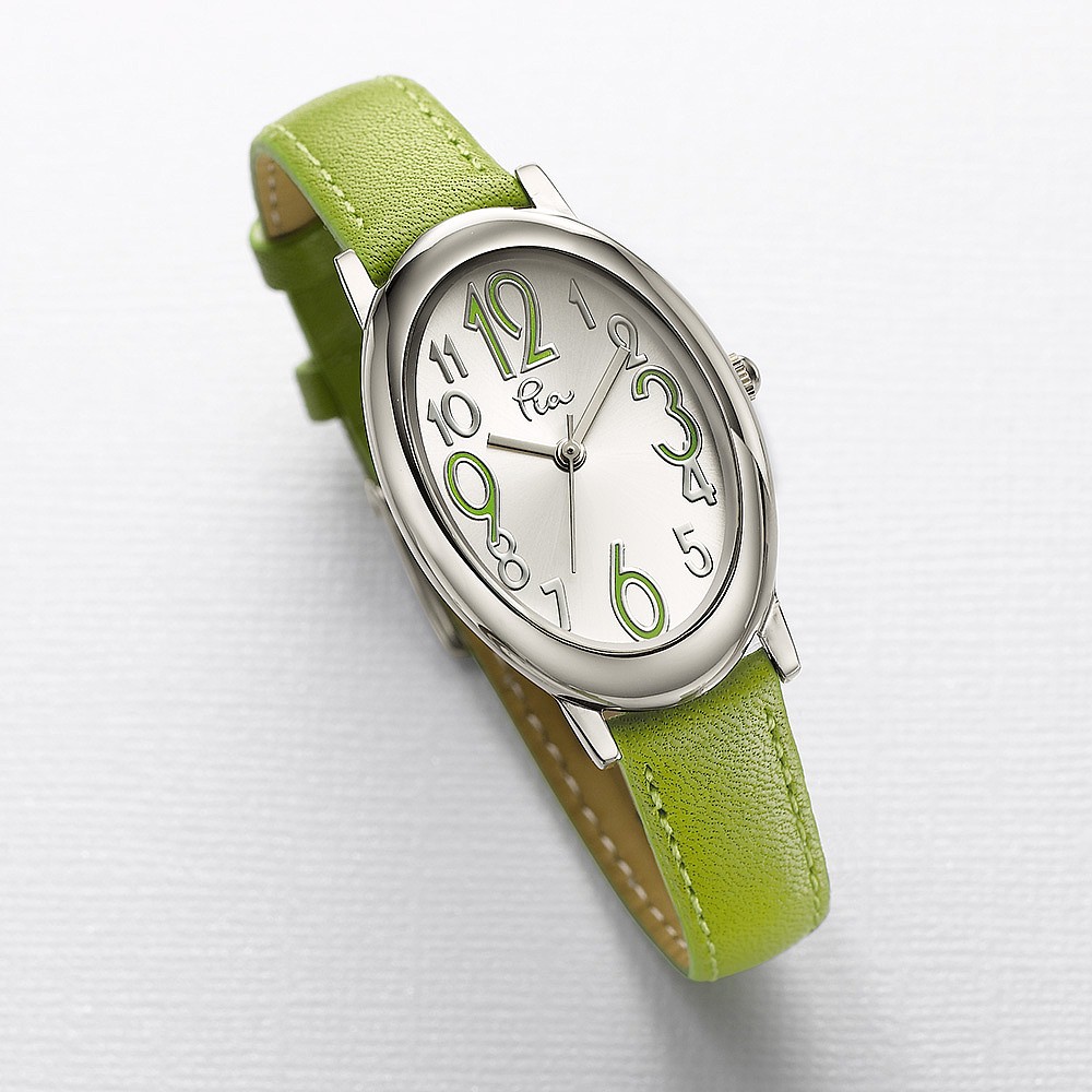Lime of a Time Leather Watch