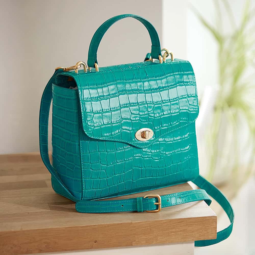 Jewel of the Ocean Leather Bag