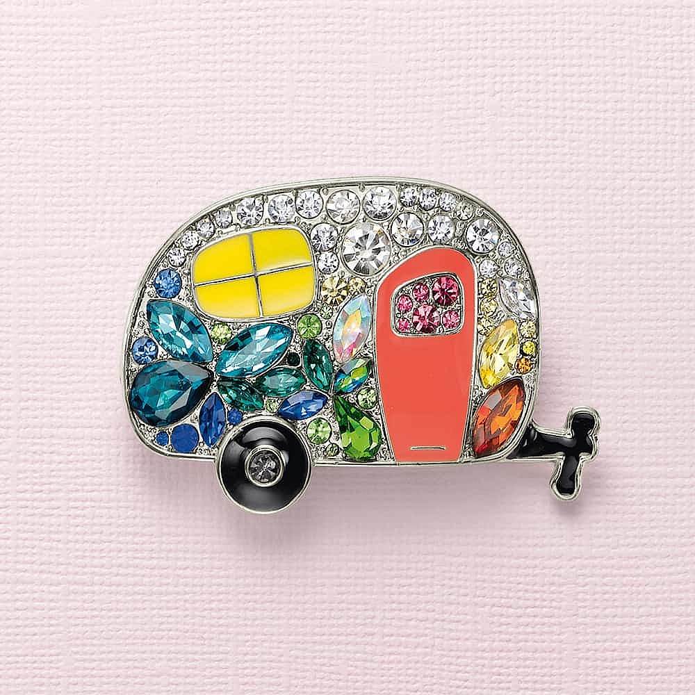 Caravan Crystal Brooch