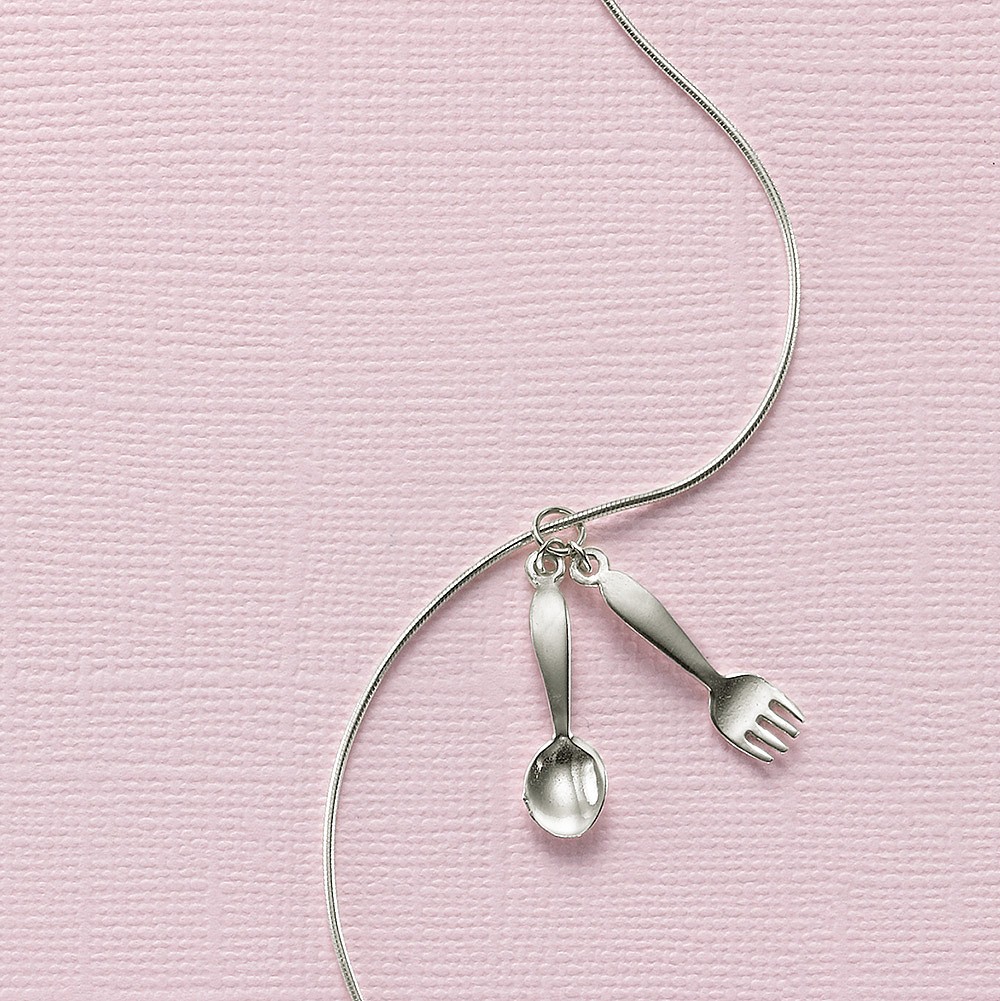 Bon Appetit Silver Pendant