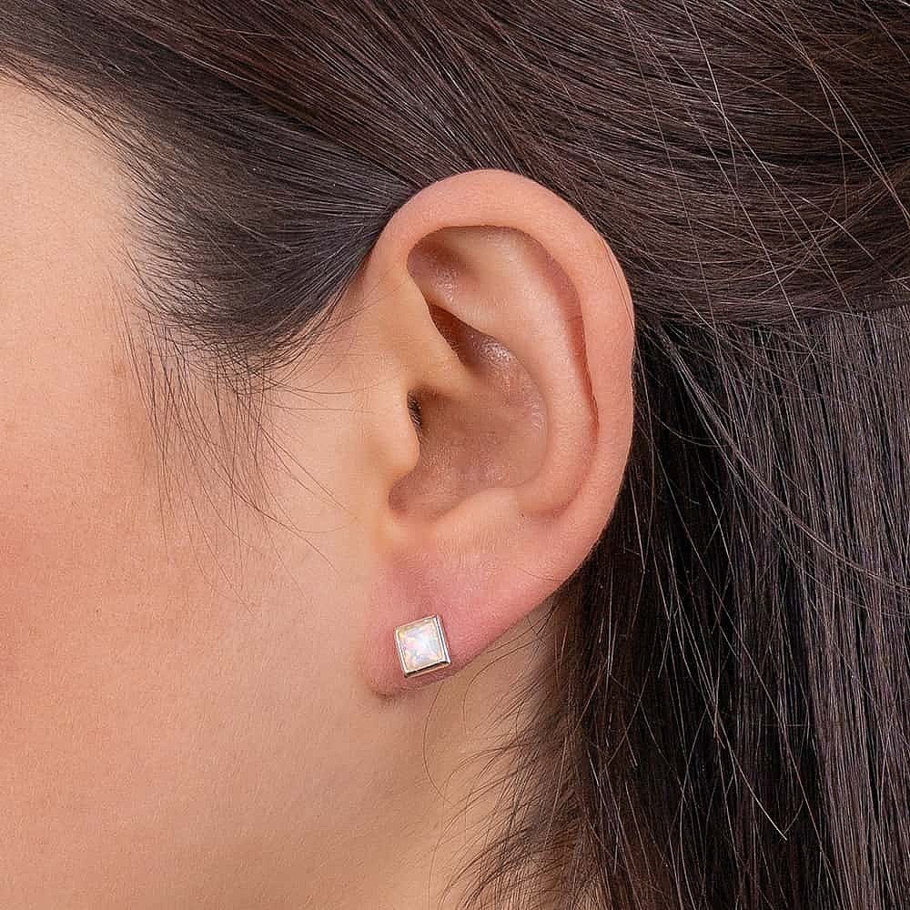 Opalite discount stud earrings