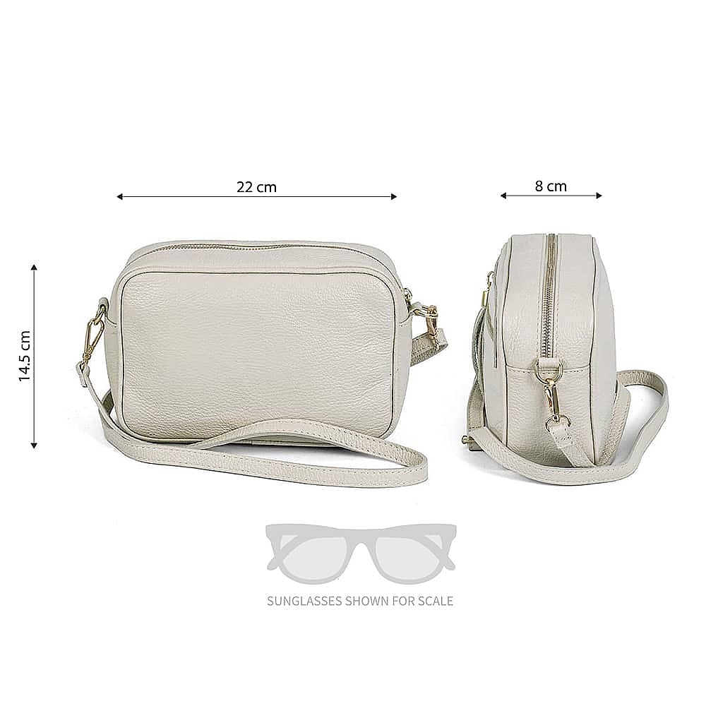 Pure Sands Leather Cross-Body Bag