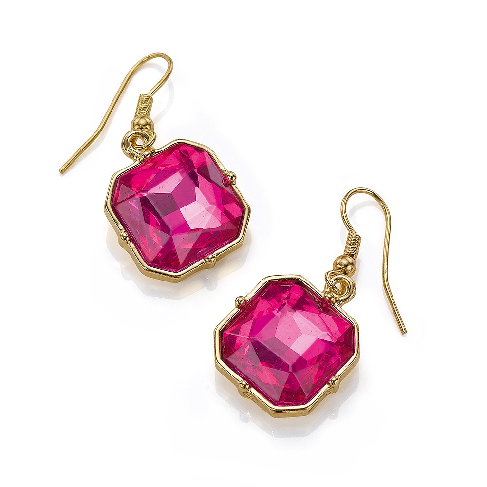 Think Pink! Crystal Earrings