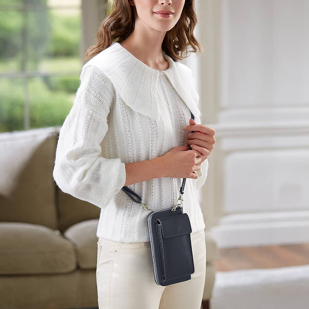 Walk this Way Navy Cross-Body Bag