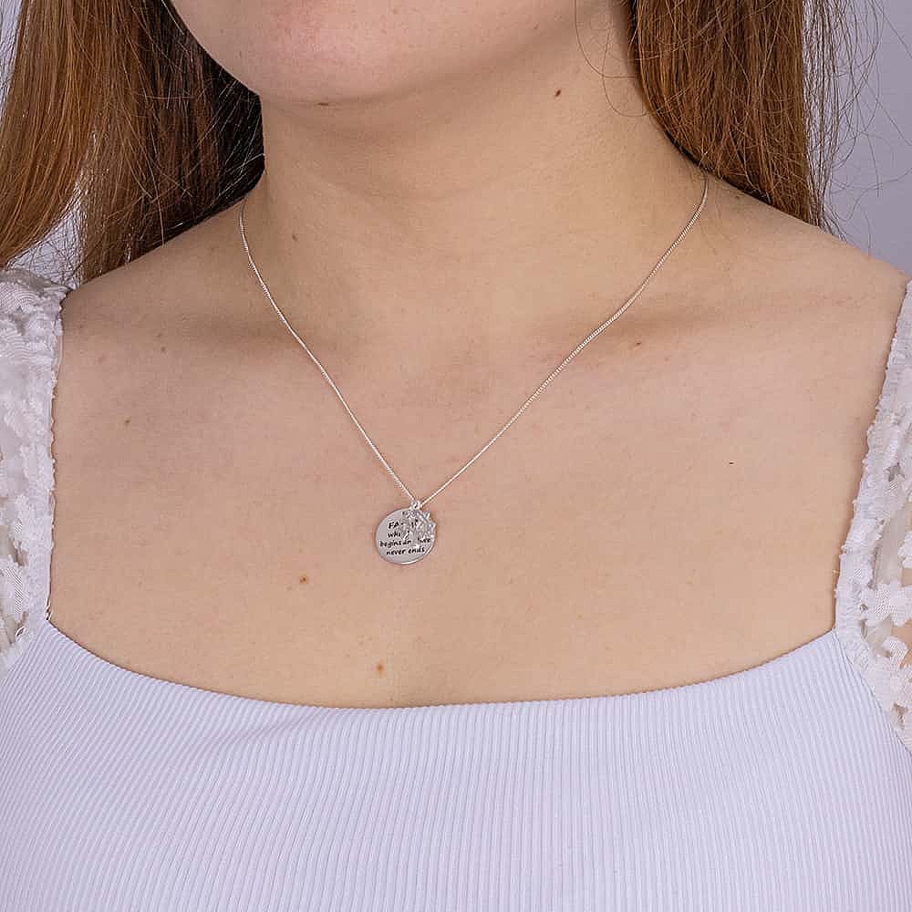 Grow Together Silver Pendant