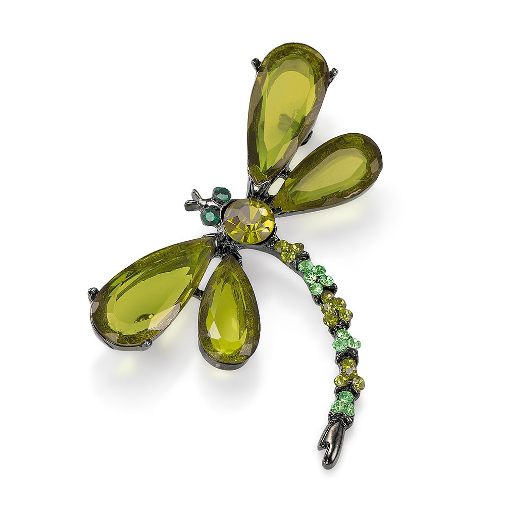Olive Inspiration Dragonfly Brooch
