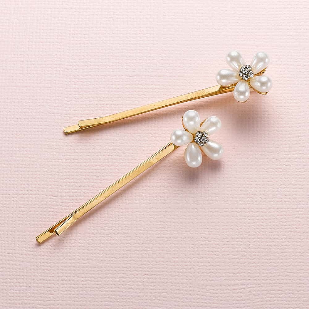 Pearly Petals Set of Hair Slides