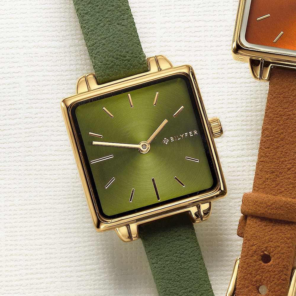 Fair-and-Square Olive Watch 