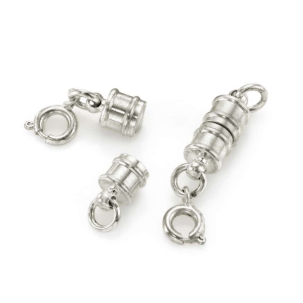 Silver-tone Magnetic Clasps