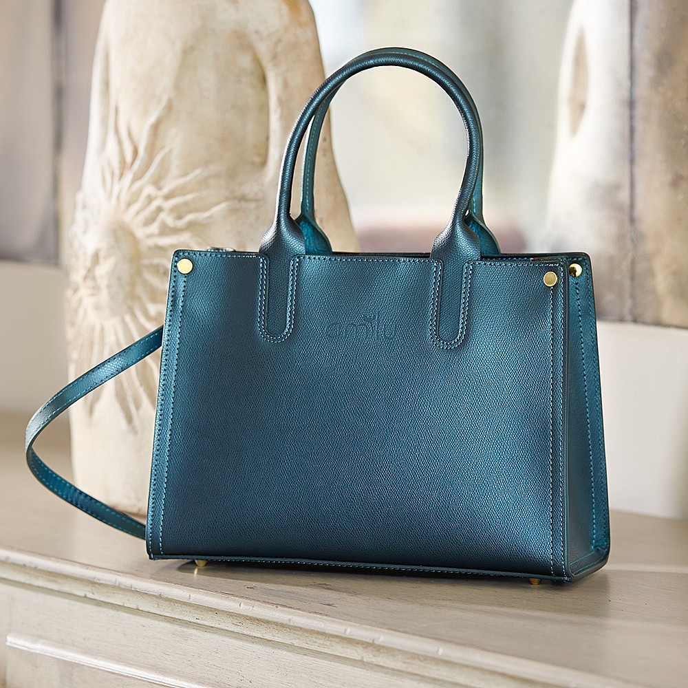 Truly Teal Leather Bag