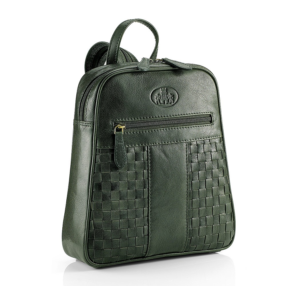 For the Good of Green Leather Backpack