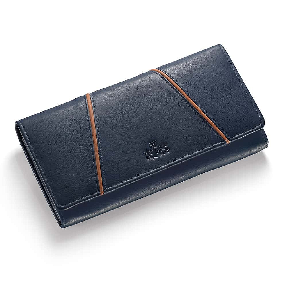 Neatly Navy Leather Purse