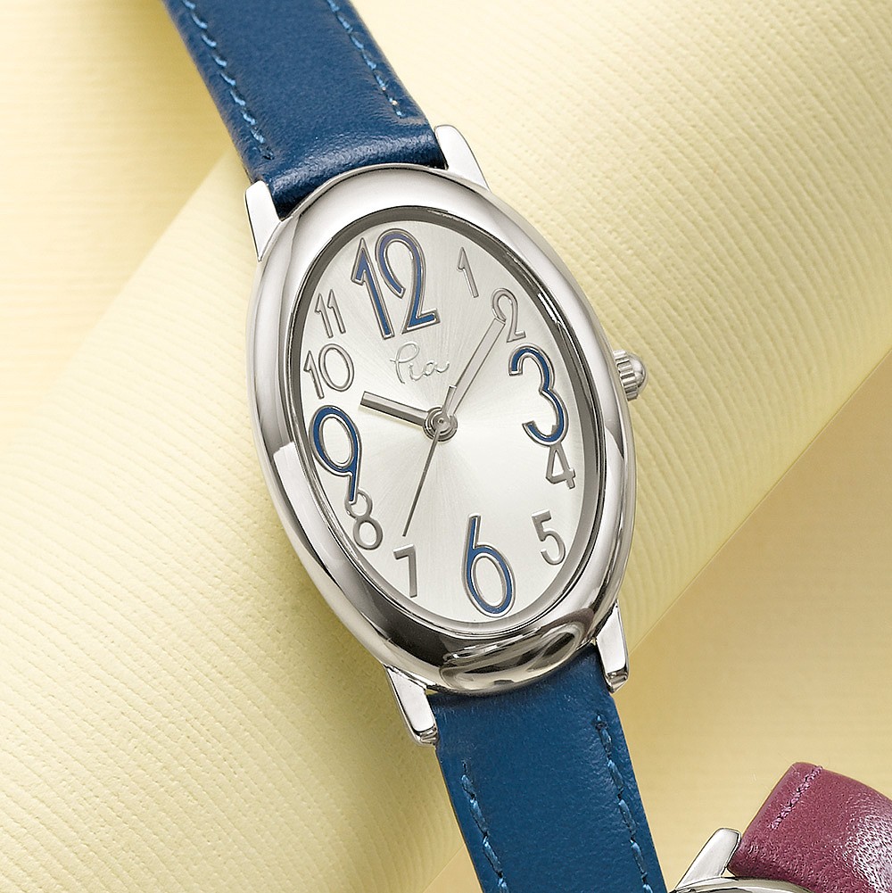 Moment of Clarity Denim Leather Watch