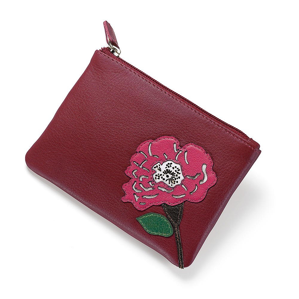 Every Rose Leather Purse