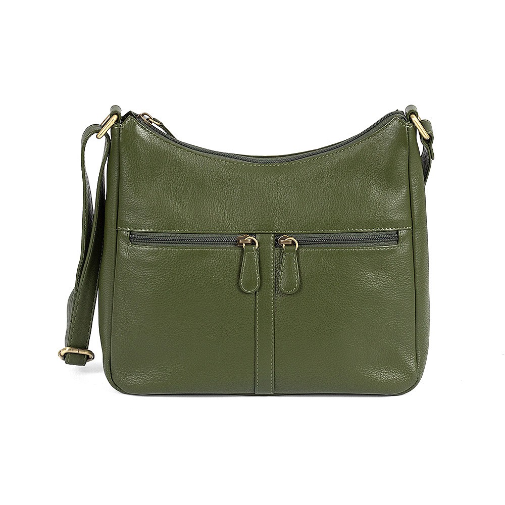 Gifted With Green Leather Bag