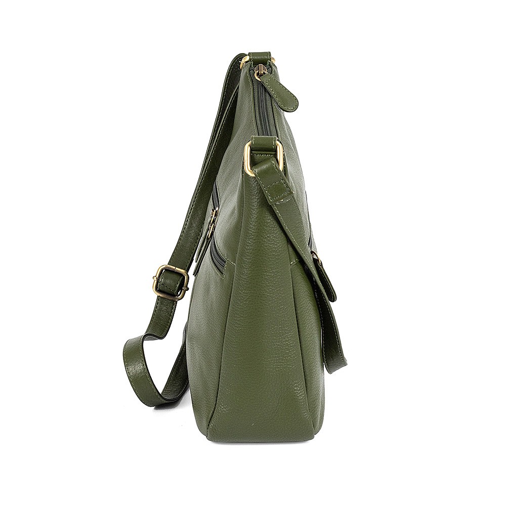 Gifted With Green Leather Bag