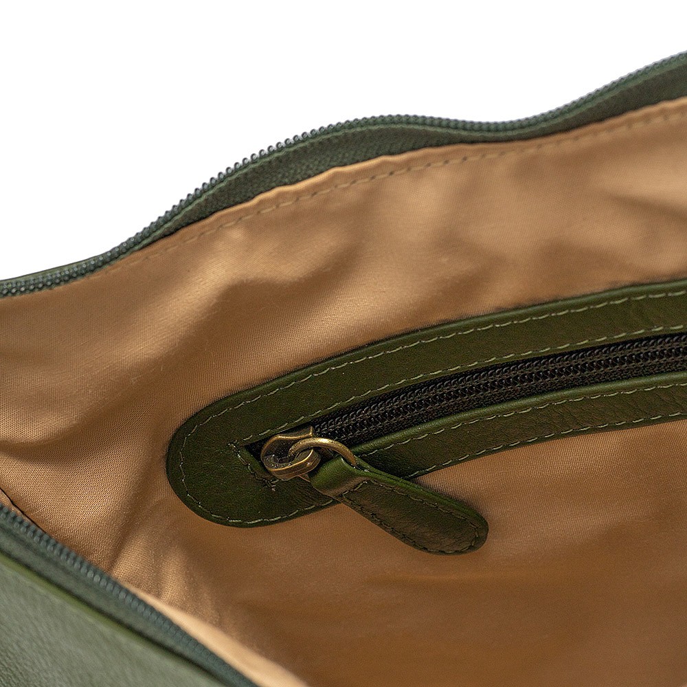 Gifted With Green Leather Bag