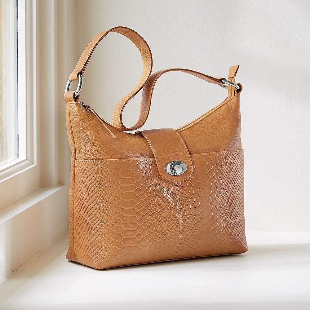 Ochre Intent Leather Bag
