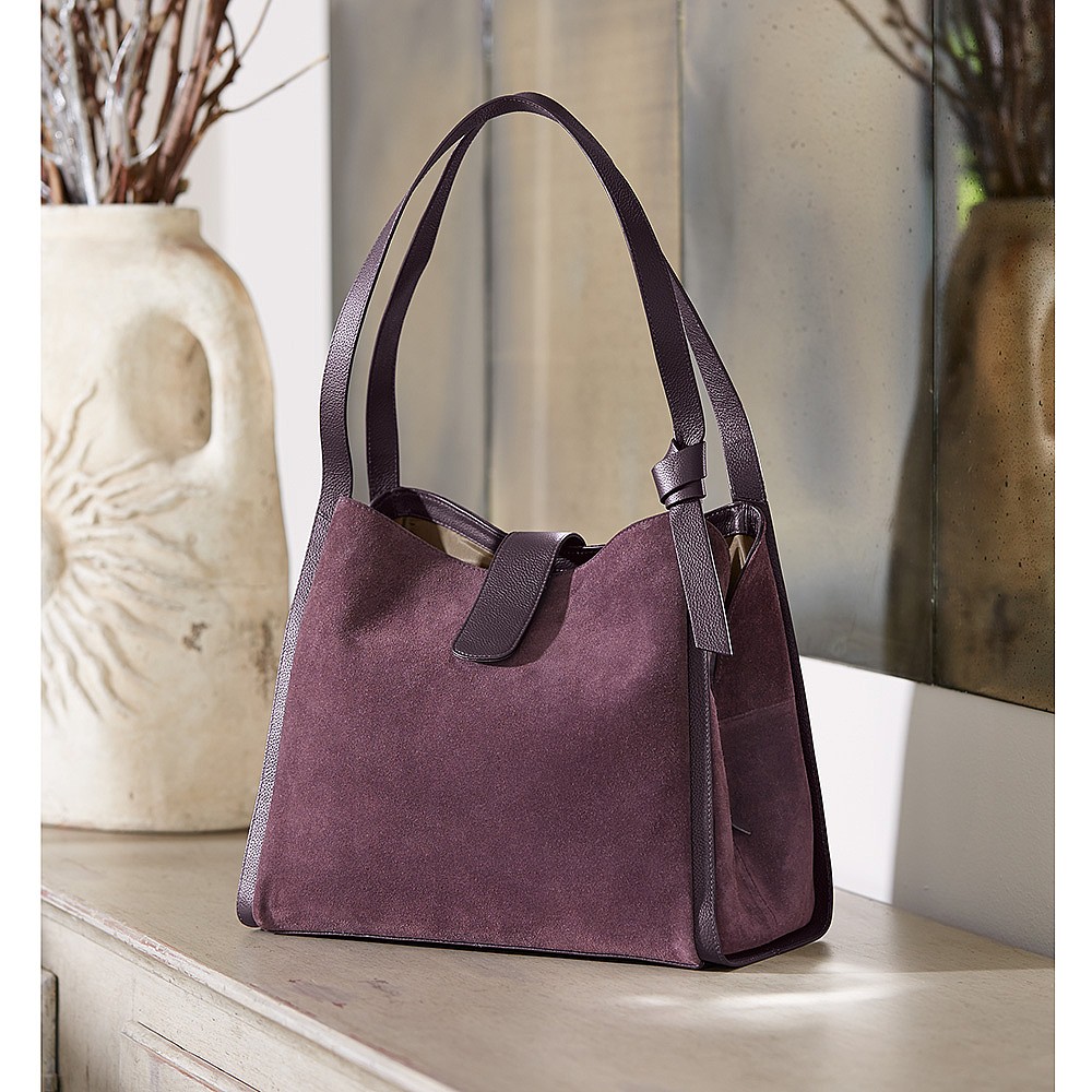 Pick of Purple Leather Shoulder Bag