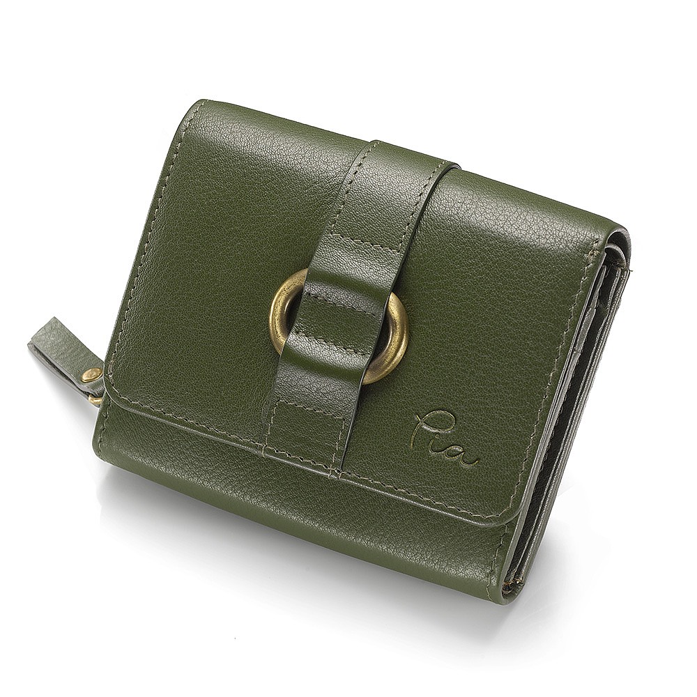 Gifted With Green Leather Purse