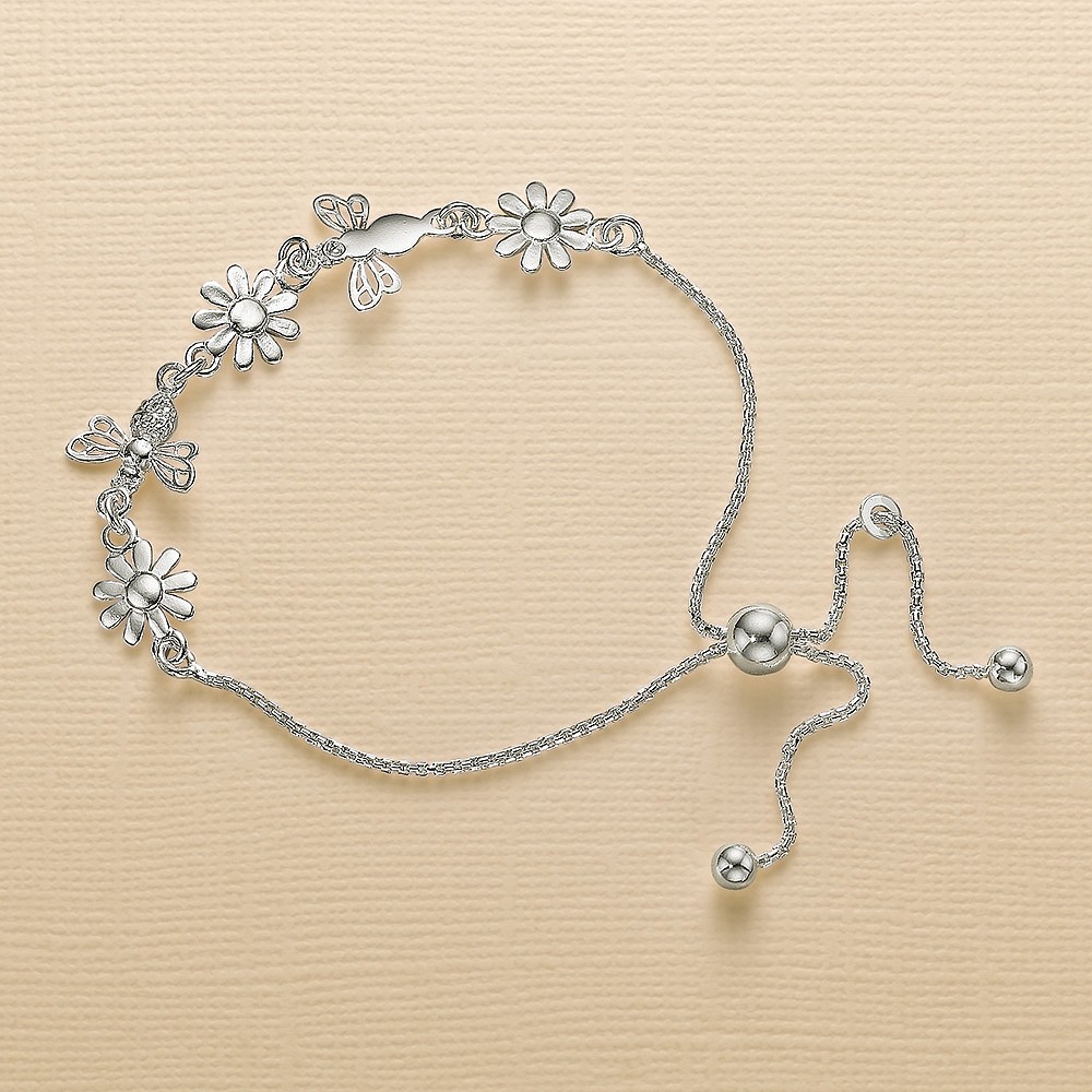 Leave It to the Bees Silver Bracelet