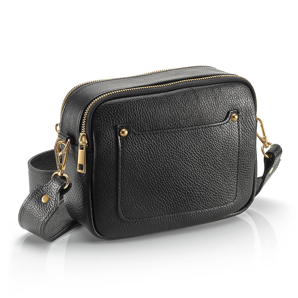 Film Noir Leather Cross-Body Bag