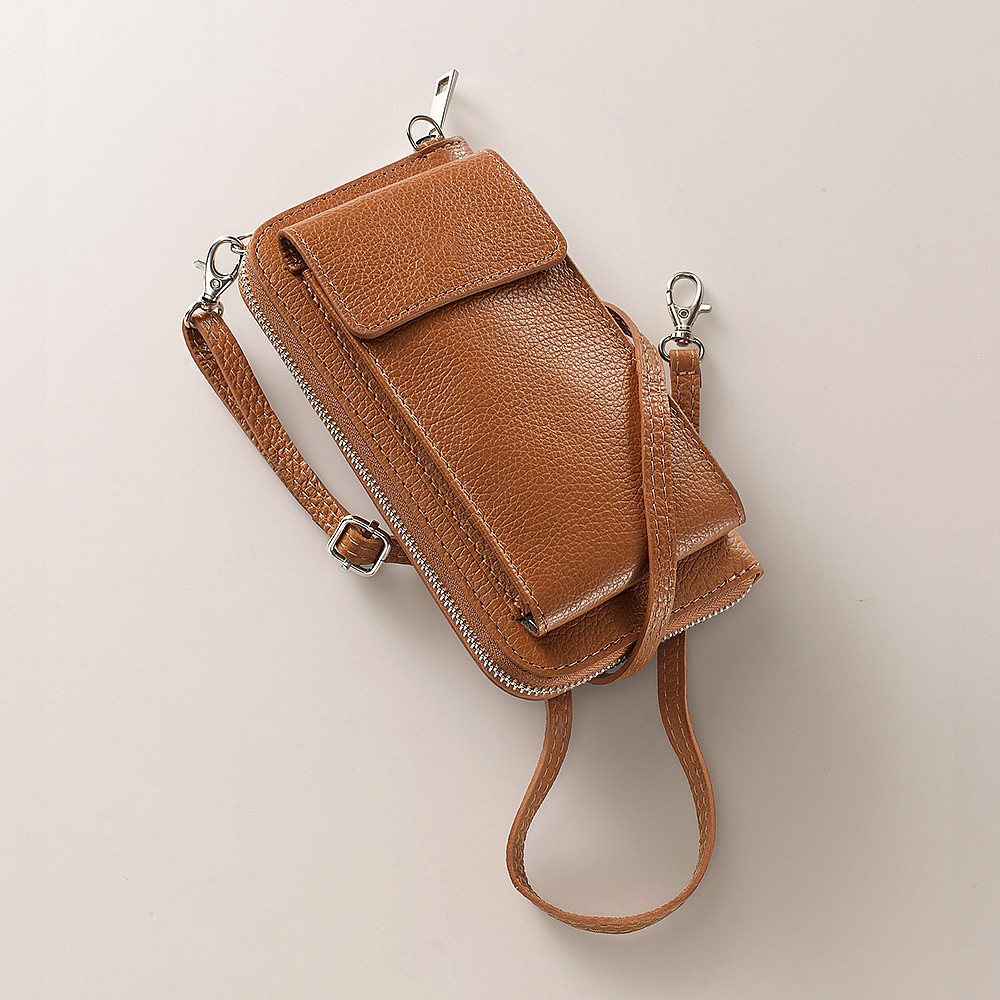 Walk This Way Tan Cross-Body Bag