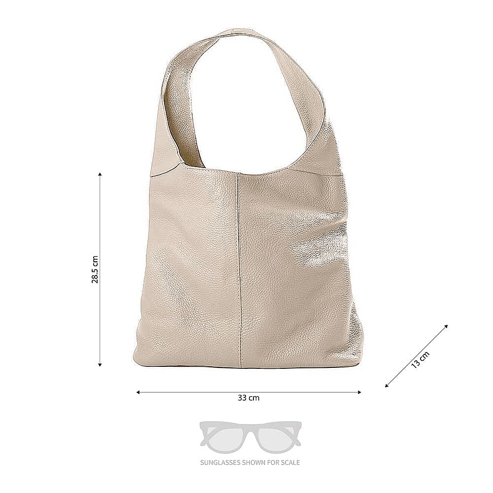 Rise Above Leather Slouch Bag