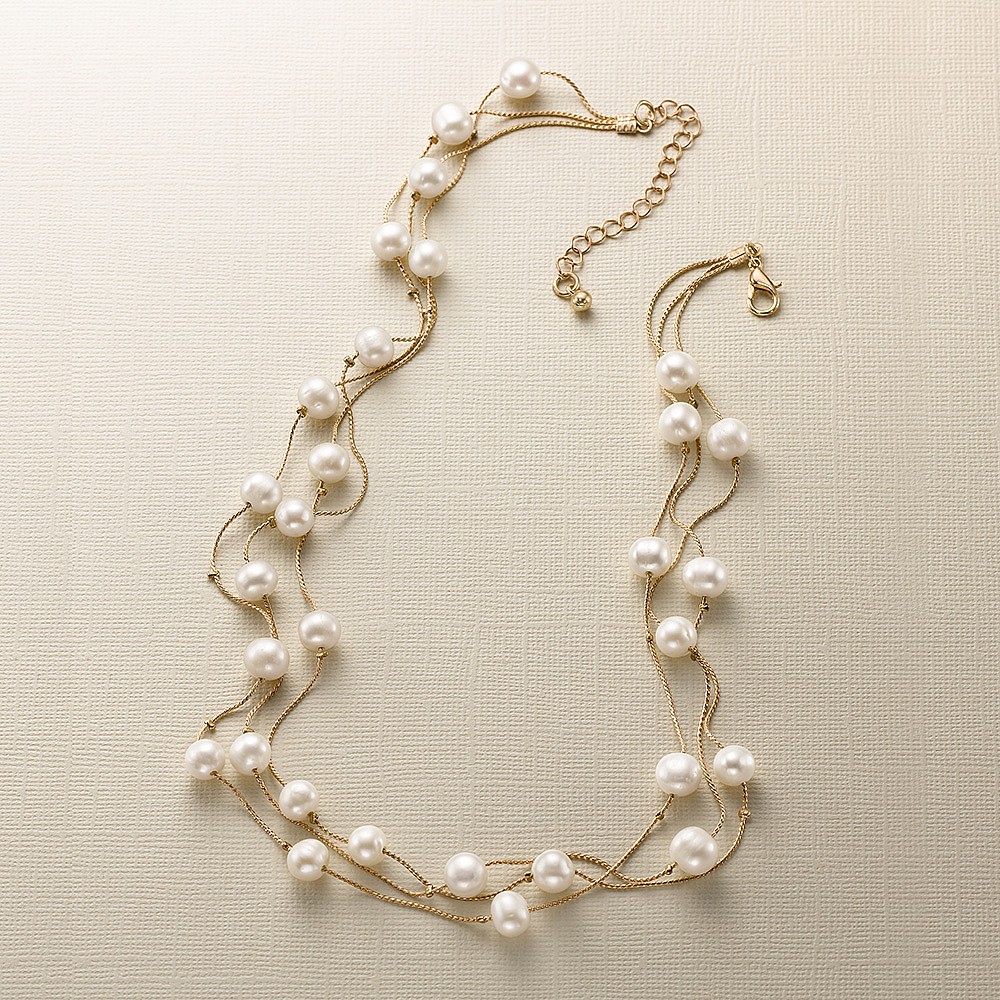 Pure as Pearl Layered Necklace
