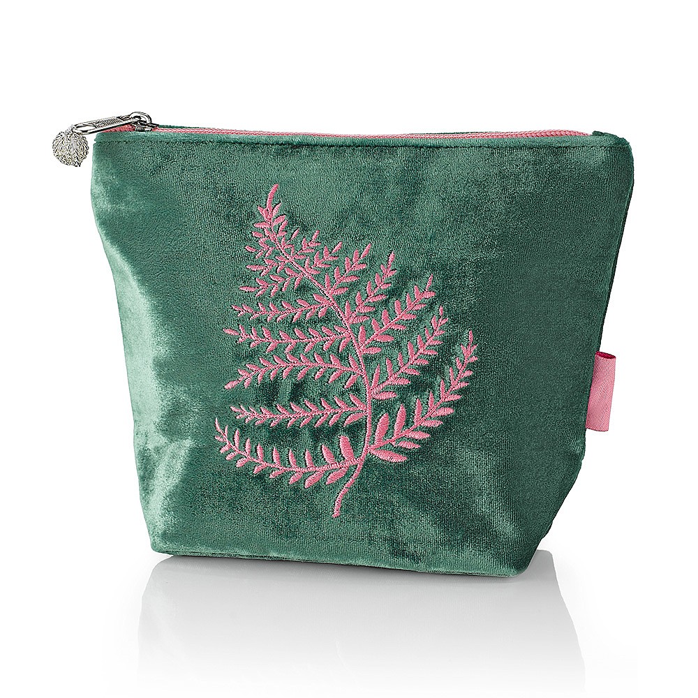 Fronds Unfurled Velvet Pouch