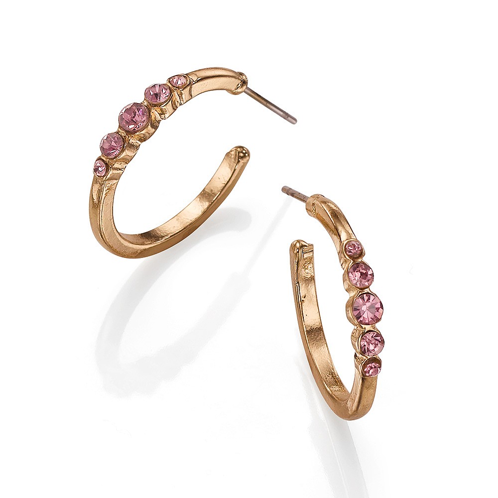 A Touch of Plum Hoop Earrings