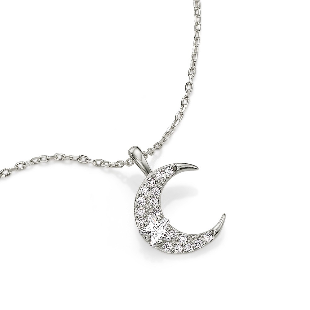 Ask for the Moon Silver Pendant