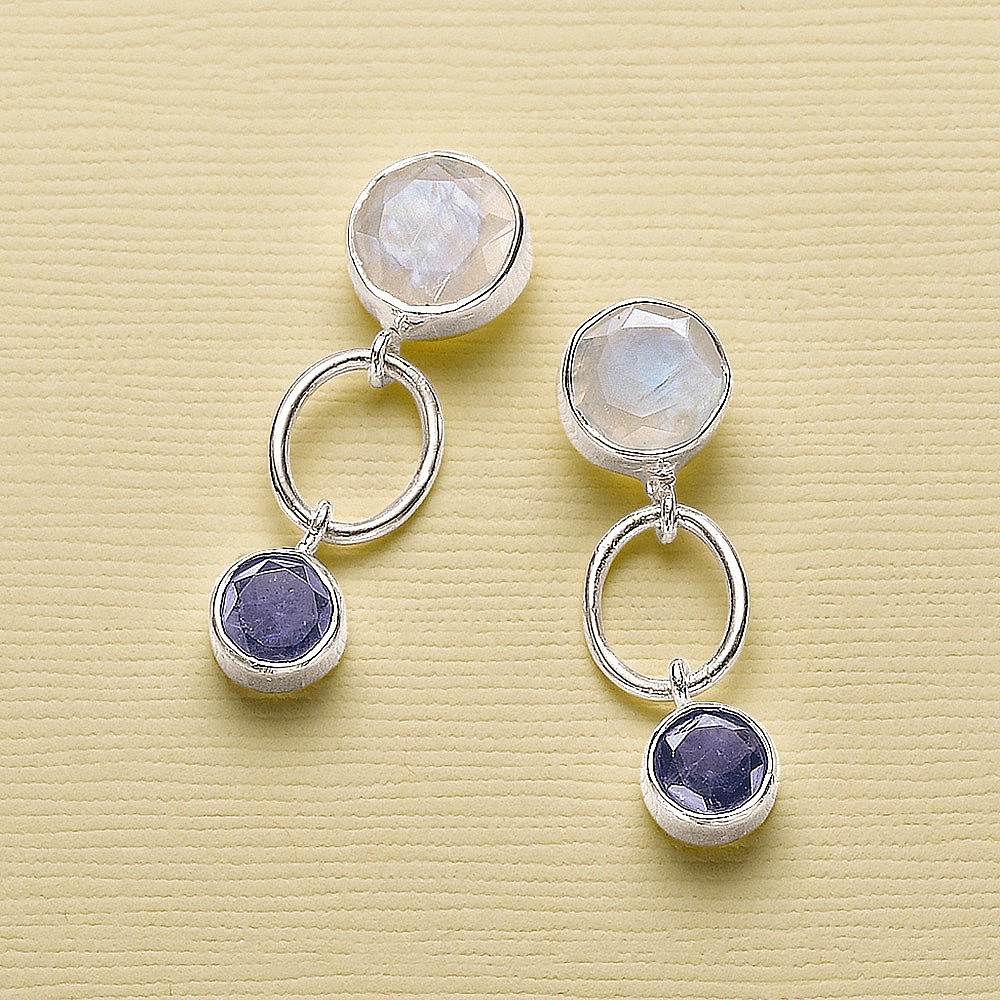Cool Waters Gemstone Earrings