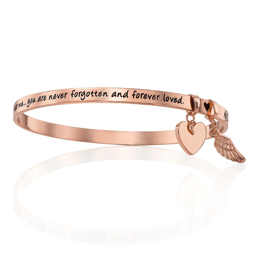 Rose Gold Words of Wisdom - Memory Bangle