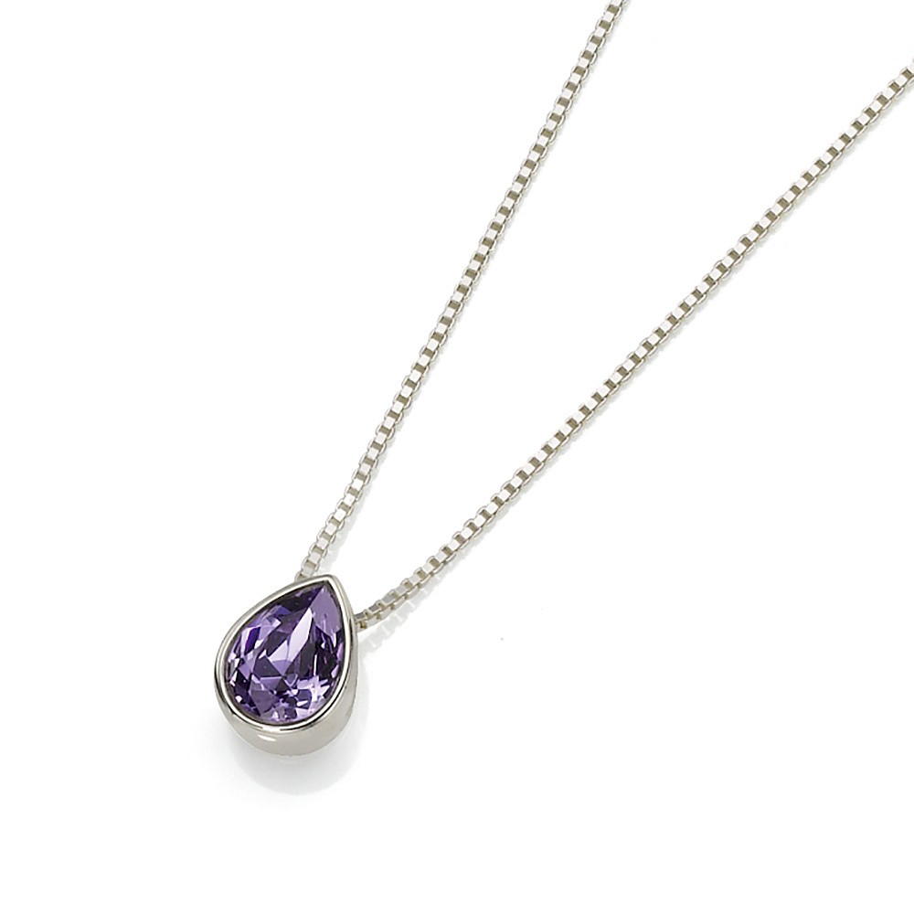 A View in Violet Crystal Pendant