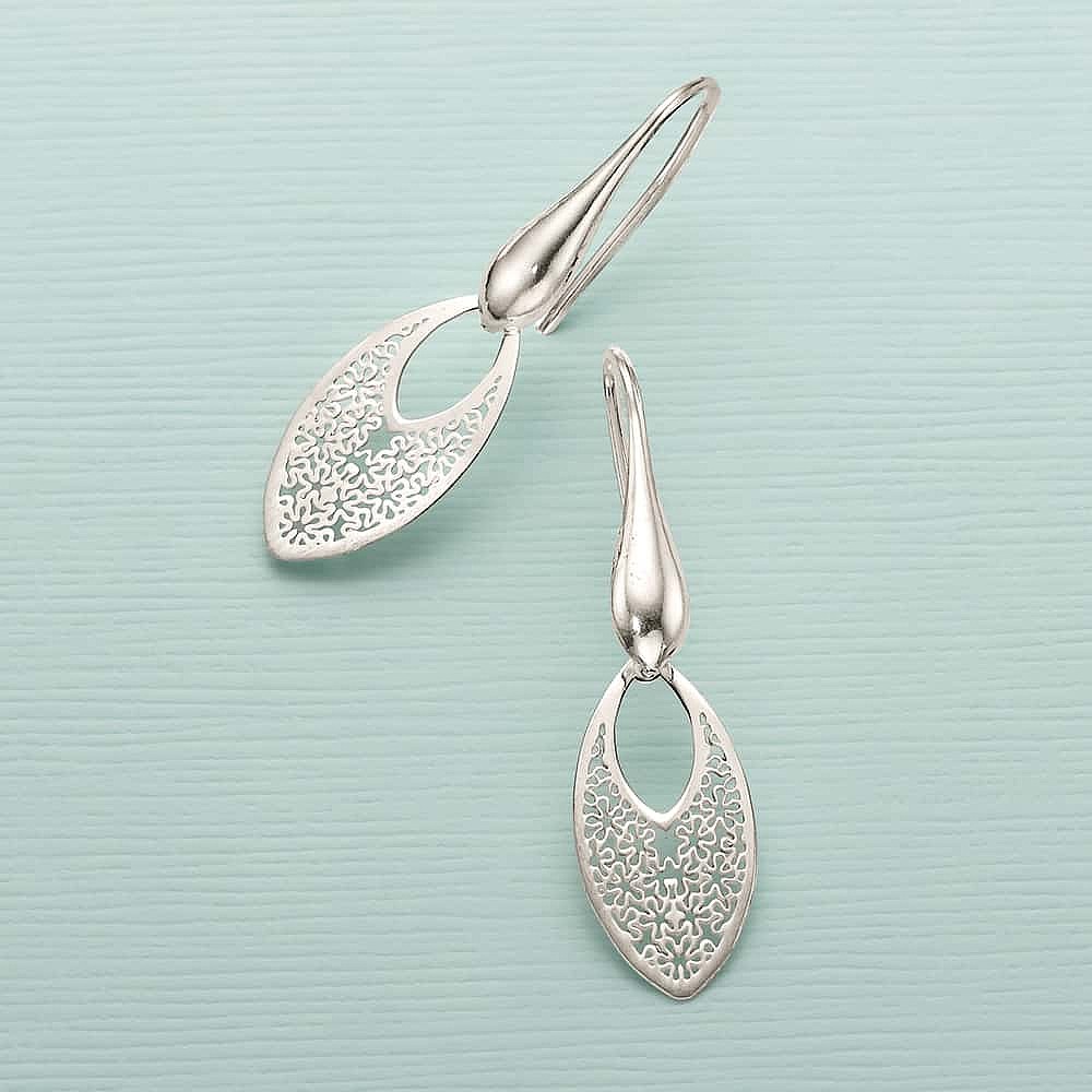 Whisper on the Wind Silver Earrings