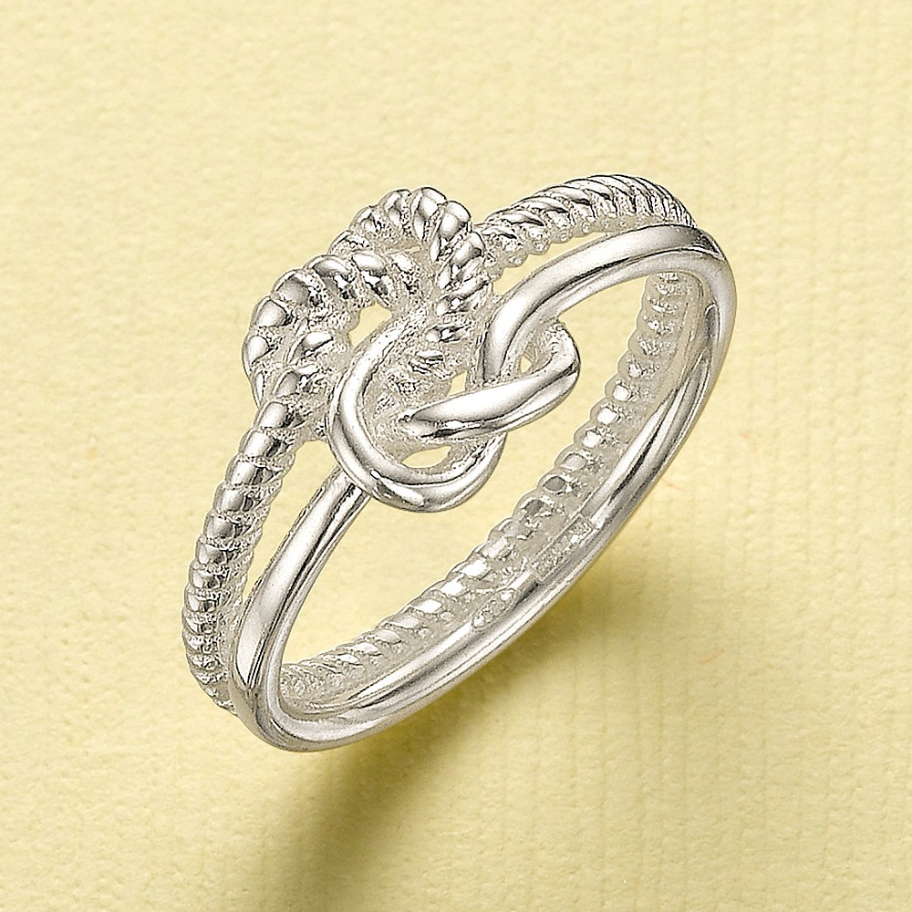 Love Me Knot Silver Ring